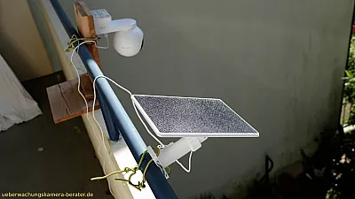 EZVIZ CB8 Pro - Solarzelle im Einsatz EZVIZ CB8 Pro - Solarzelle im Einsatz