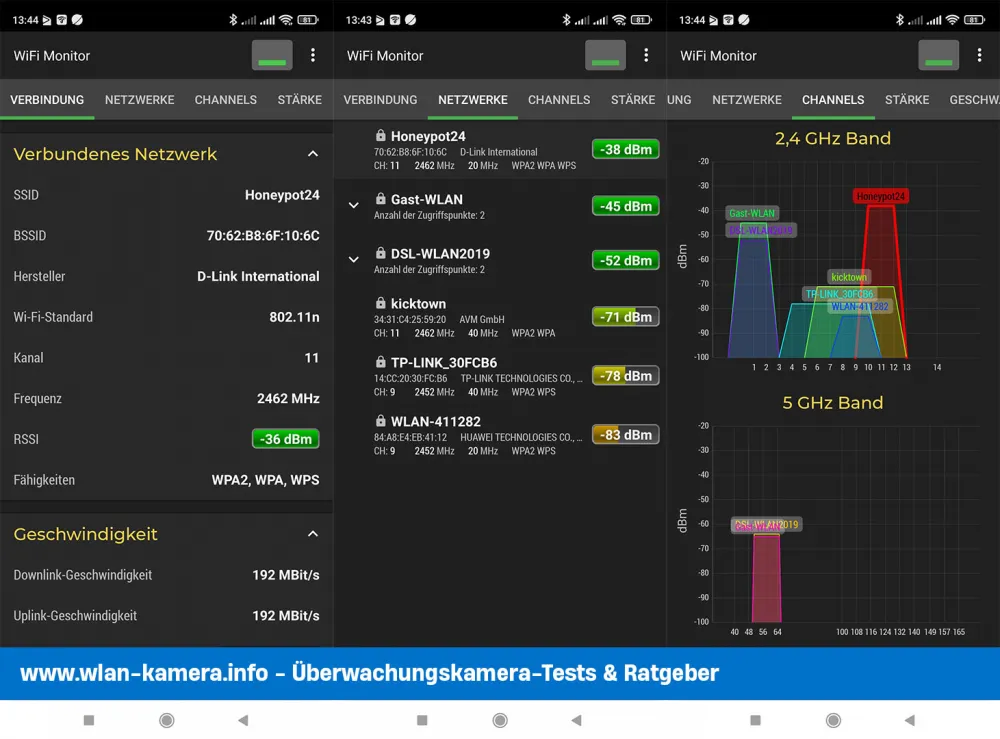 WLAN Signalstärke mit einer kostenlosen App messen