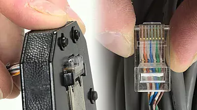 Netzwerkkabel crimpen