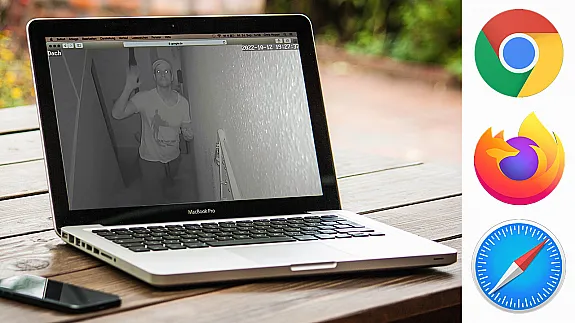 Überwachungskamera auf einer Webseite anzeigen