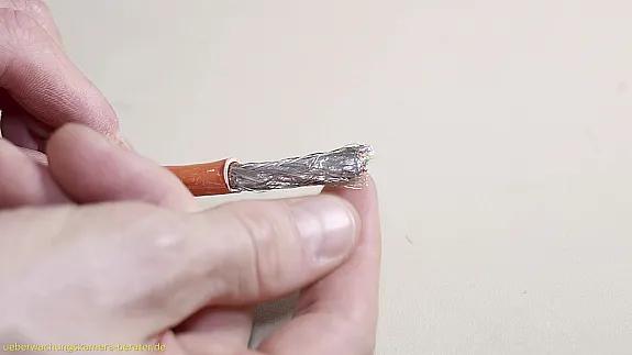 Abschirmungs-mantel des Cat7 Kabels